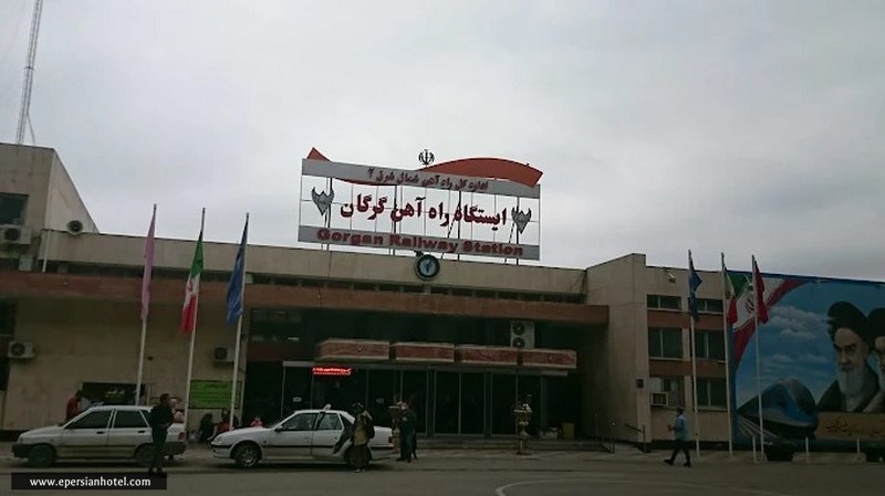 ورودی ایستگاه راه اهن گرگان